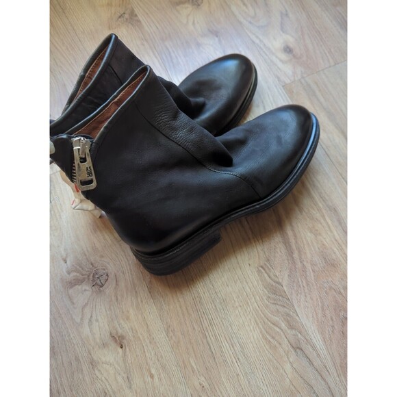 A.S. 98 Fleetwood Moto Grunge Zip Ankle Boots Womens 10.5-11 EU 42 - Picture 4 of 12